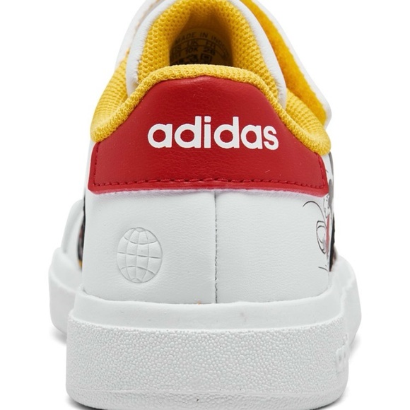 Adidas x Disney Kids Mickey Mouse Grand Court Sneakers Size 3 NIB NEW - Picture 4 of 9